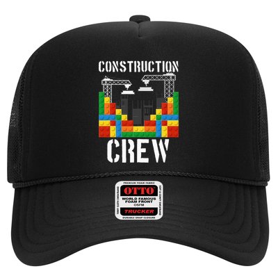 Construction Crew Master Builder Bricklayer Building Blocks Trucker Hat