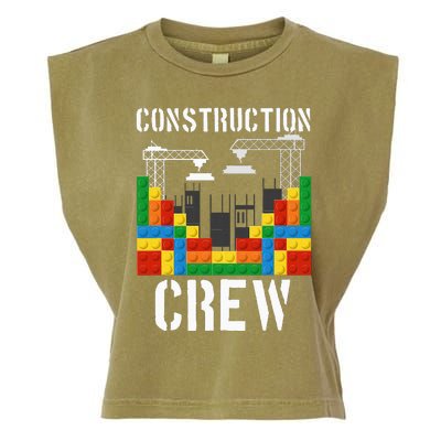 Construction Crew Master Builder Bricklayer Building Blocks Garment-Dyed Women's Muscle Tee