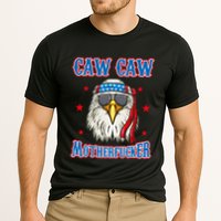 Caw Caw Motherfucker! Funny 4th Of July Patriotic Cooling Performance Crew T-Shirt