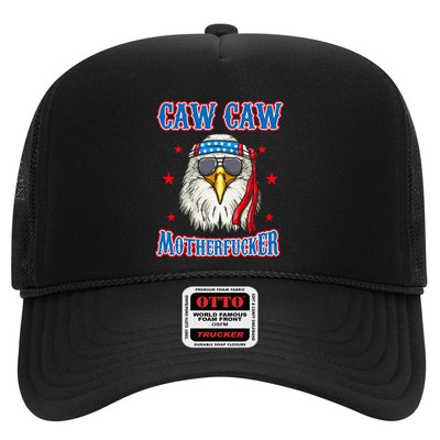 Caw Caw Motherfucker! Funny 4th Of July Patriotic Trucker Hat