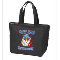 Caw Caw Motherfucker! Funny 4th Of July Patriotic Zip Tote Bag