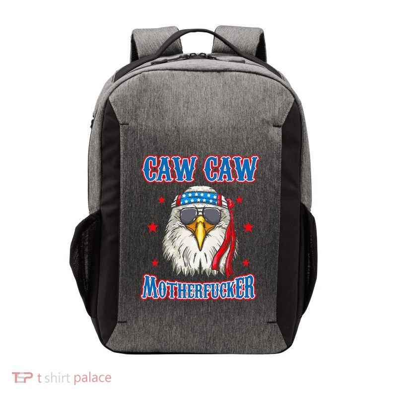 Caw Caw Motherfucker! Funny 4th Of July Patriotic Vector Backpack
