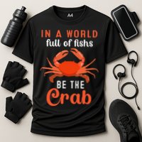 Crab Cancer Maryland Baltimore Crayfish Crabs Lobster Cooling Performance Crew T-Shirt