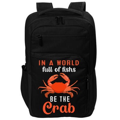 Crab Cancer Maryland Baltimore Crayfish Crabs Lobster Impact Tech Backpack