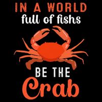 Crab Cancer Maryland Baltimore Crayfish Crabs Lobster 7-Panel Snapback Hat