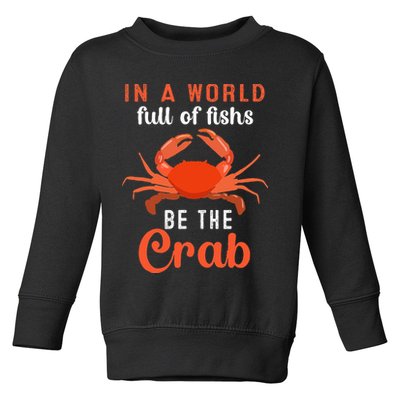 Crab Cancer Maryland Baltimore Crayfish Crabs Lobster Toddler Sweatshirt