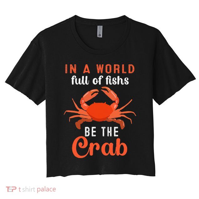 Crab Cancer Maryland Baltimore Crayfish Crabs Lobster Crop Top