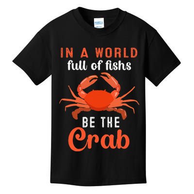 Crab Cancer Maryland Baltimore Crayfish Crabs Lobster Kids T-Shirt