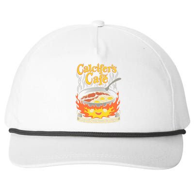 Calcifer's Cafe May All Your Bacon And Eggs Be Crispy Cooking Gift Snapback Five-Panel Rope Hat