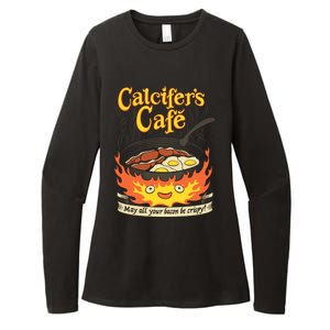 Calcifer's Cafe May All Your Bacon And Eggs Be Crispy Cooking Gift Womens CVC Long Sleeve Shirt