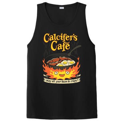 Calcifer's Cafe May All Your Bacon And Eggs Be Crispy Cooking Gift PosiCharge Competitor Tank