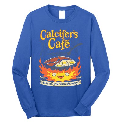 Calcifer's Cafe May All Your Bacon And Eggs Be Crispy Cooking Gift Long Sleeve Shirt