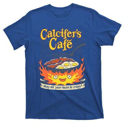 Calcifer's Cafe May All Your Bacon And Eggs Be Crispy Cooking Gift T-Shirt