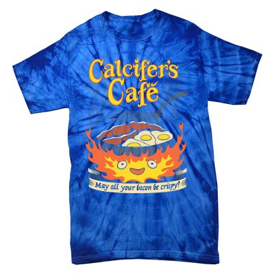 Calcifer's Cafe May All Your Bacon And Eggs Be Crispy Cooking Gift Tie-Dye T-Shirt