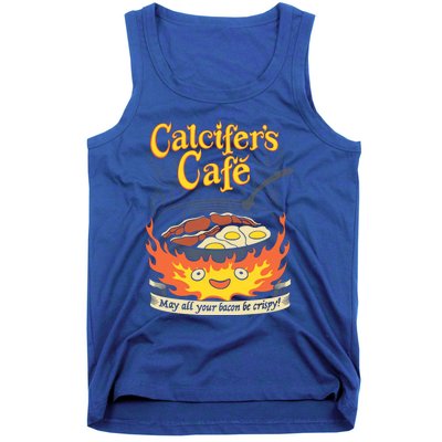 Calcifer's Cafe May All Your Bacon And Eggs Be Crispy Cooking Gift Tank Top