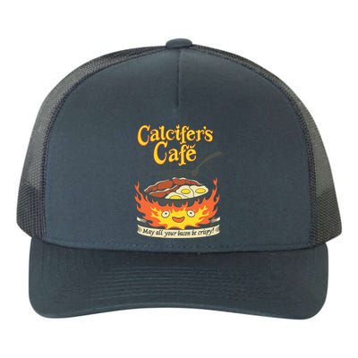 Calcifer's Cafe May All Your Bacon And Eggs Be Crispy Cooking Gift Yupoong Adult 5-Panel Trucker Hat