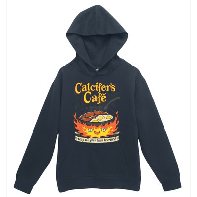 Calcifer's Cafe May All Your Bacon And Eggs Be Crispy Cooking Gift Urban Pullover Hoodie