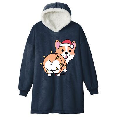 Christmas Corgi Mom Corgi Lover Xmas Light Animal Holiday Funny Gift Hooded Wearable Blanket