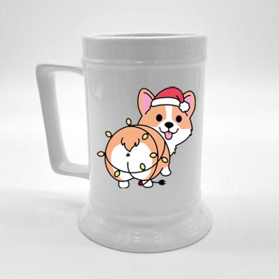 Christmas Corgi Mom Corgi Lover Xmas Light Animal Holiday Funny Gift Beer Stein