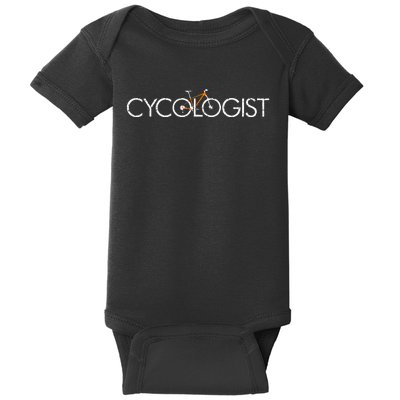 Cycologist Cool MTB Cycling Bicycle Fathers Day Cyclist Bike Baby Bodysuit