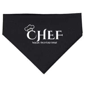 Cute Chef Magic In Every Dish USA-Made Doggie Bandana