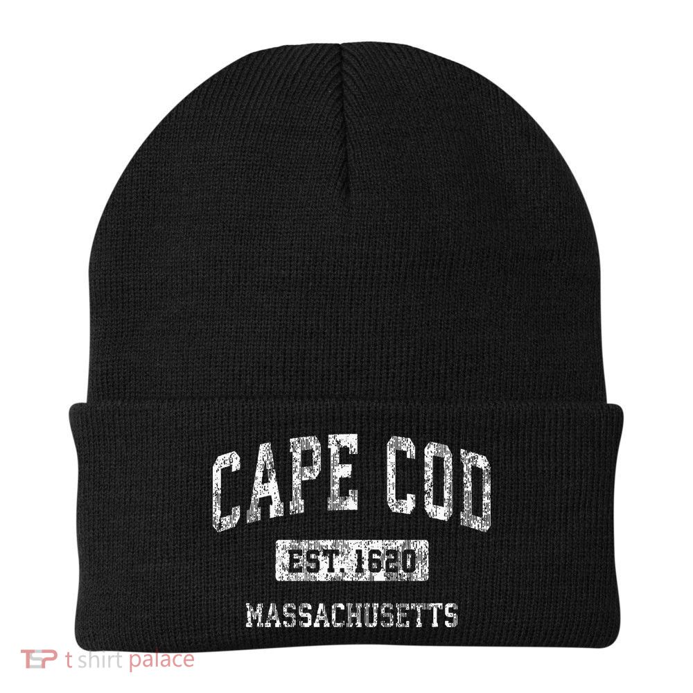 Cape Cod Massachusetts Ma Vintage Sports Established Beanie
