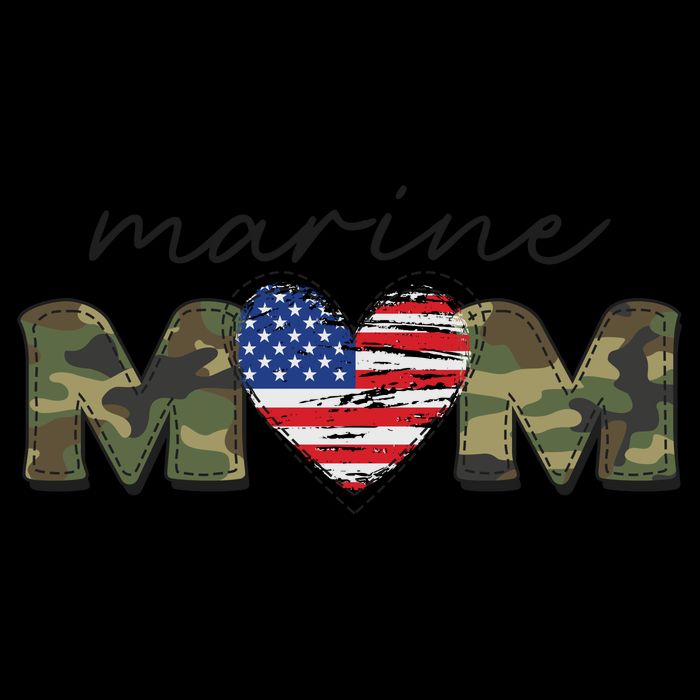 Cute Camouflage Marine Mom American Flag Heart Kids Colorblock Raglan Jersey