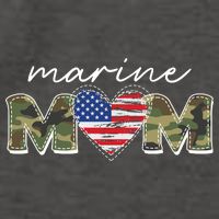 Cute Camouflage Marine Mom American Flag Heart Vector Backpack