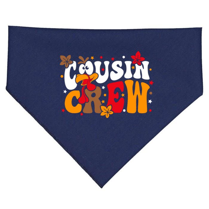 Cousin Crew Matchings Turkey Face Thanksgiving USA-Made Doggie Bandana