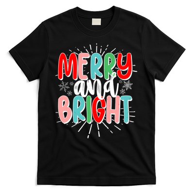 Cute Christmas Merry And Bright T-Shirt