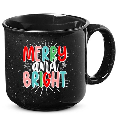 Cute Christmas Merry And Bright 15oz Campfire Ceramic Mug