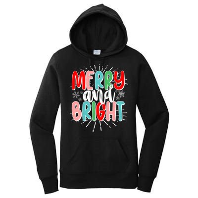 Cute Christmas Merry And Bright Women's Pullover Hoodie