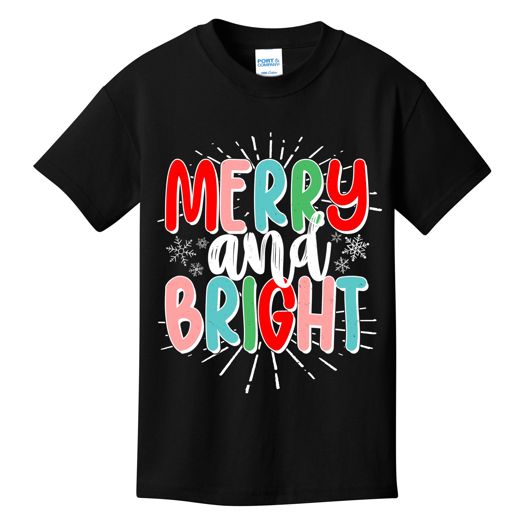 Cute Christmas Merry And Bright Kids T-Shirt