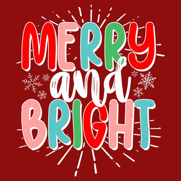 Cute Christmas Merry And Bright Cooling Performance Crew T-Shirt
