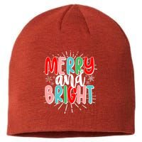 Cute Christmas Merry And Bright Sustainable Beanie