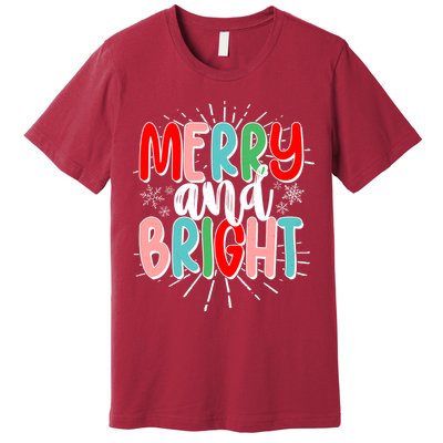 Cute Christmas Merry And Bright Premium T-Shirt
