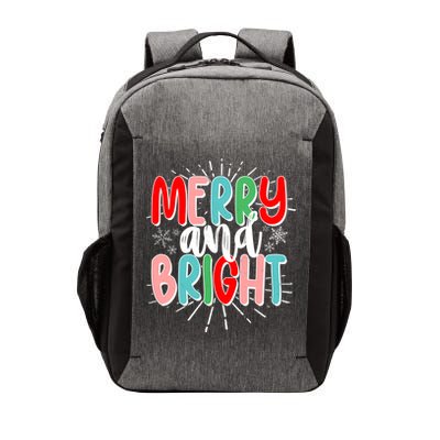 Cute Christmas Merry And Bright Vector Backpack