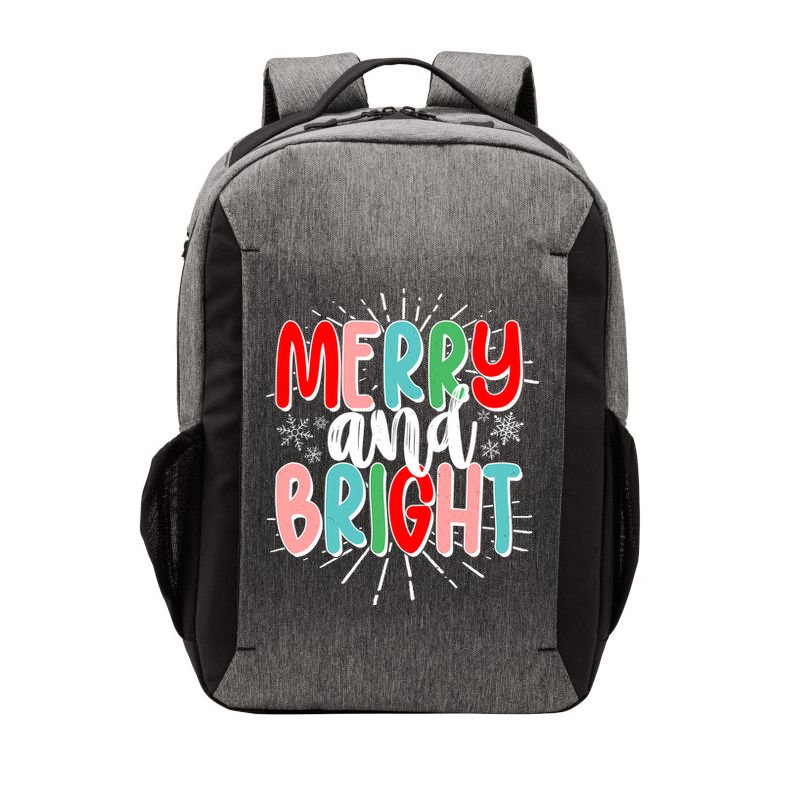 Cute Christmas Merry And Bright Vector Backpack