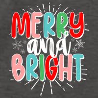 Cute Christmas Merry And Bright Vector Backpack