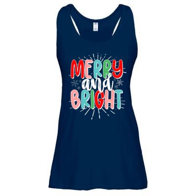 Cute Christmas Merry And Bright Ladies Essential Flowy Tank