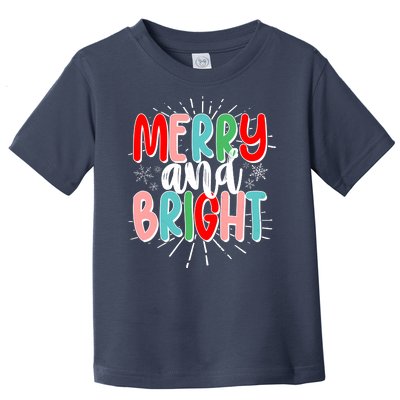 Cute Christmas Merry And Bright Toddler T-Shirt