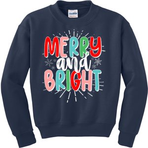 Cute Christmas Merry And Bright Kids Sweatshirt