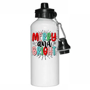 Cute Christmas Merry And Bright Aluminum Water Bottle