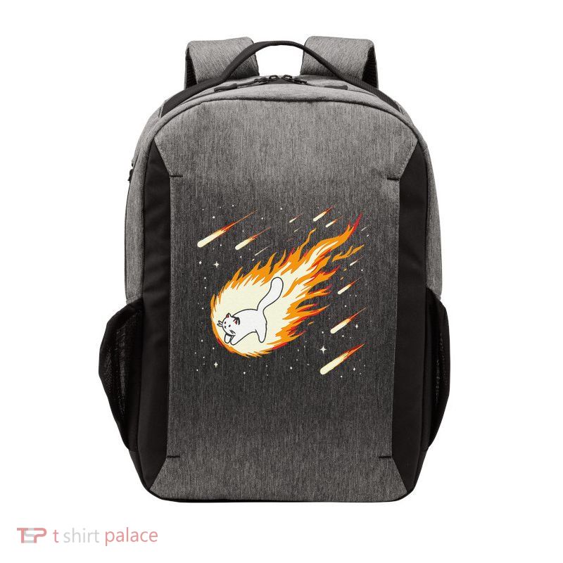 Cute Cat Meteorite Impact Day Cat Funny Vector Backpack