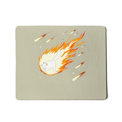 Cute Cat Meteorite Impact Day Cat Funny Mousepad