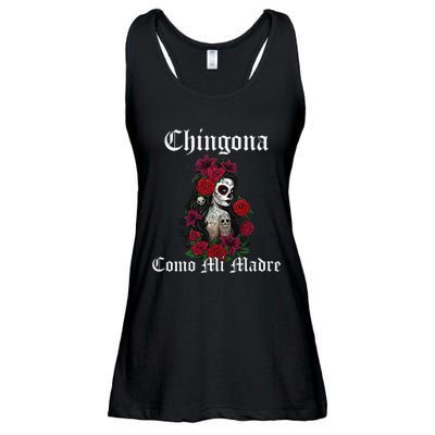 Chingona Como Mi Madre Latina Mexican Ladies Essential Flowy Tank