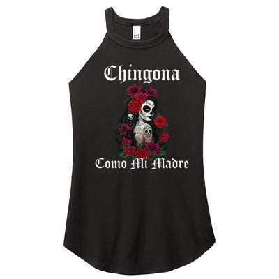 Chingona Como Mi Madre Latina Mexican Women’s Perfect Tri Rocker Tank