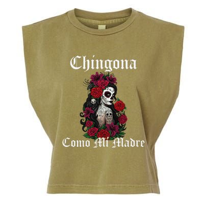 Chingona Como Mi Madre Latina Mexican Garment-Dyed Women's Muscle Tee