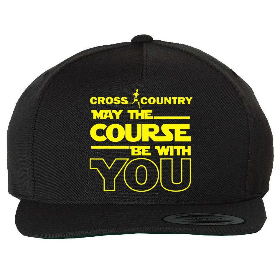 Cross Country May The Course Be With You Wool Snapback Cap