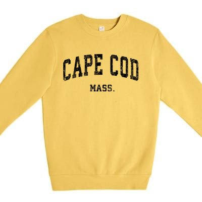 Cape Cod Massachusetts Ma Vintage Varsity Sports Premium Crewneck Sweatshirt